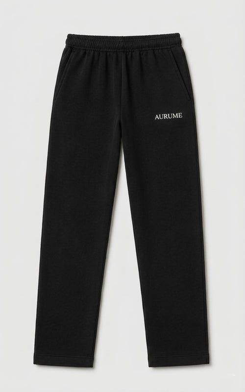 Black Relaxed Fit Track Pant