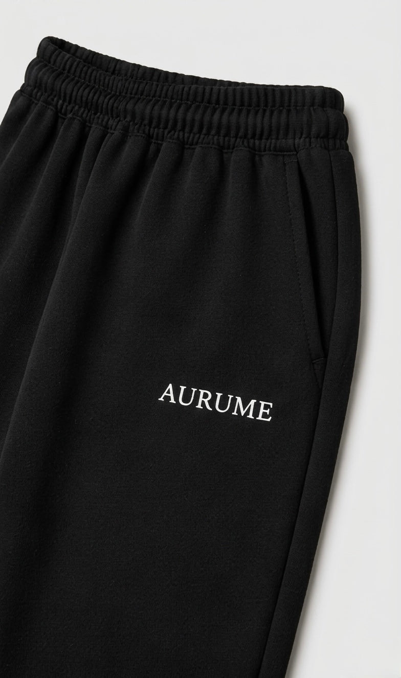 Black Relaxed Fit Track Pant