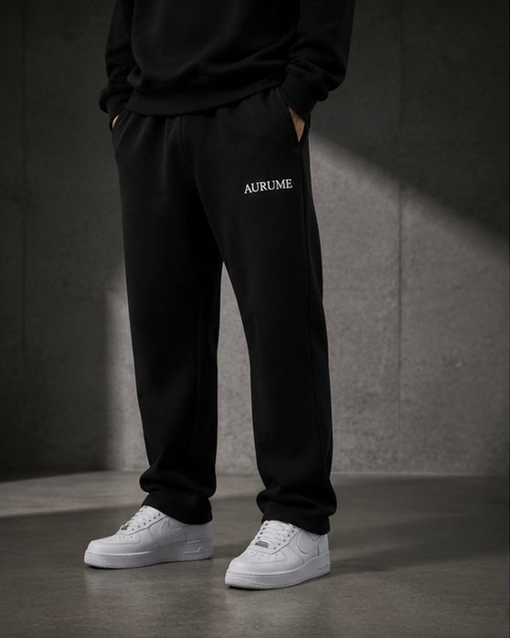 Black Relaxed Fit Track Pant
