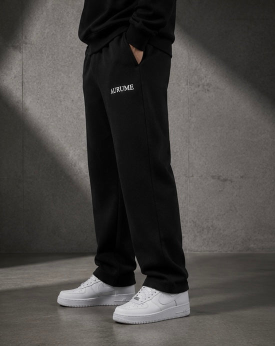 Black Relaxed Fit Track Pant