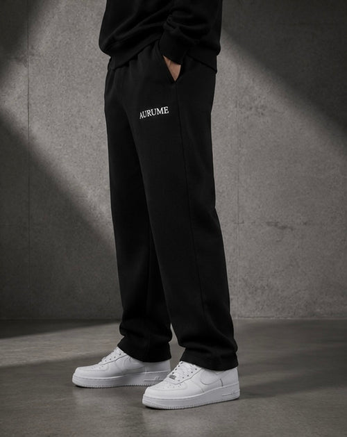 Black Relaxed Fit Track Pant